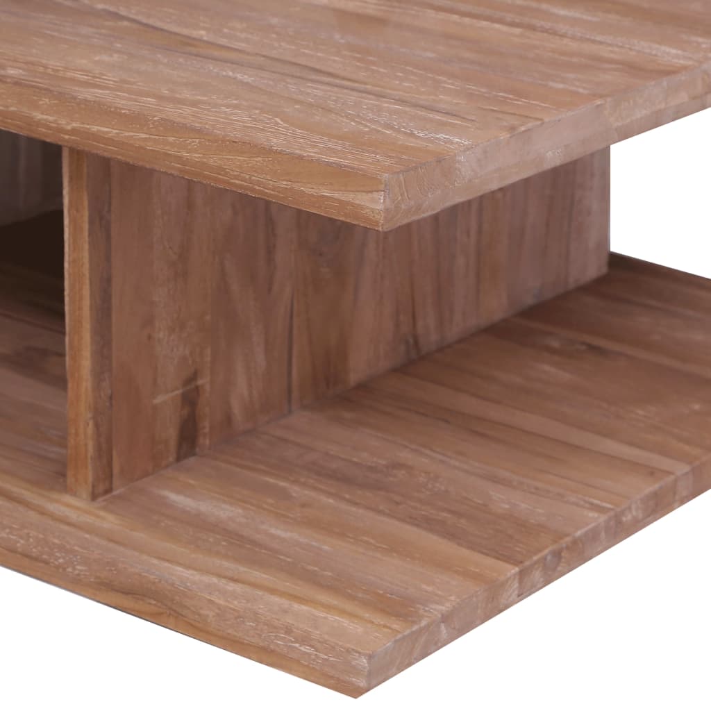 vidaXL Coffee Table 70x70x30 cm Solid Teak Wood | SKU: 287898 | Barcode: 8719883824741