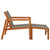 vidaXL Garden Chair With Footrest Grey Solid Eucalyptus & Textilene | SKU: 48698 | Barcode: 8719883826691