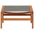 vidaXL Garden Chair With Footrest Grey Solid Eucalyptus & Textilene | SKU: 48698 | Barcode: 8719883826691