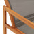vidaXL Garden Chair With Footrest Grey Solid Eucalyptus & Textilene | SKU: 48698 | Barcode: 8719883826691