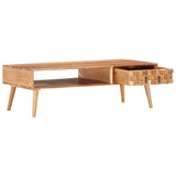 vidaXL Coffee Table 110x50x35 cm Solid Acacia Wood | SKU: 287441 | Barcode: 8719883851143