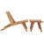 vidaXL Garden Chair With Footrest Solid Teak Wood | SKU: 49366 | Barcode: 8719883853246