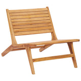 vidaXL Garden Chair With Footrest Solid Teak Wood | SKU: 49366 | Barcode: 8719883853246