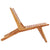 vidaXL Garden Chair With Footrest Solid Teak Wood | SKU: 49366 | Barcode: 8719883853246