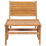 vidaXL Garden Chair With Footrest Solid Teak Wood | SKU: 49366 | Barcode: 8719883853246