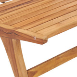 vidaXL Garden Chair With Footrest Solid Teak Wood | SKU: 49366 | Barcode: 8719883853246