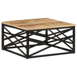 vidaXL Coffee Table 68x68x35 cm Solid Mango Wood | SKU: 287364 | Barcode: 8719883853987