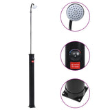 vidaXL Garden Solar Shower Black 215 cm 8 L | SKU: 92295 | Barcode: 8719883856629