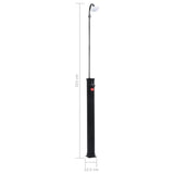 vidaXL Garden Solar Shower Black 215 cm 8 L | SKU: 92295 | Barcode: 8719883856629