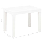 vidaXL Garden Benches 2 pcs White Plastic | SKU: 48780 | Barcode: 8719883859637