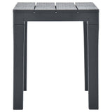 vidaXL Garden Benches 2 pcs Anthracite Plastic | SKU: 48781 | Barcode: 8719883859644