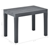 vidaXL Garden Benches 2 pcs Anthracite Plastic | SKU: 48781 | Barcode: 8719883859644