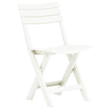 vidaXL Folding Garden Chairs 2 pcs Plastic White | SKU: 48786 | Barcode: 8719883859699