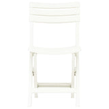 vidaXL Folding Garden Chairs 2 pcs Plastic White | SKU: 48786 | Barcode: 8719883859699