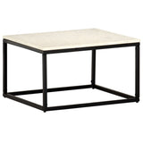 vidaXL Coffee Table White 60x60x35 cm Real Stone With Marble Texture | SKU: 286439 | Barcode: 8719883865867