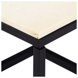 vidaXL Coffee Table White 60x60x35 cm Real Stone With Marble Texture | SKU: 286439 | Barcode: 8719883865867