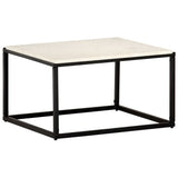 vidaXL Coffee Table White 60x60x35 cm Real Stone With Marble Texture | SKU: 286439 | Barcode: 8719883865867