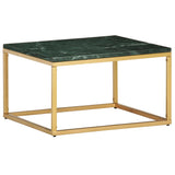 vidaXL Coffee Table Green 60x60x35 cm Real Stone With Marble Texture | SKU: 286440 | Barcode: 8719883865874