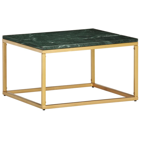 vidaXL Coffee Table Green 60x60x35 cm Real Stone With Marble Texture | SKU: 286440 | Barcode: 8719883865874