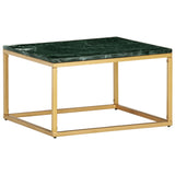 vidaXL Coffee Table Green 60x60x35 cm Real Stone With Marble Texture | SKU: 286440 | Barcode: 8719883865874