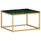 vidaXL Coffee Table Green 60x60x35 cm Real Stone With Marble Texture | SKU: 286440 | Barcode: 8719883865874