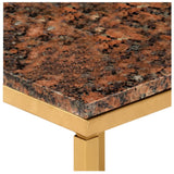 vidaXL Coffee Table Red 60x60x35 cm Real Stone With Marble Texture | SKU: 286441 | Barcode: 8719883865881