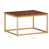 vidaXL Coffee Table Red 60x60x35 cm Real Stone With Marble Texture | SKU: 286441 | Barcode: 8719883865881
