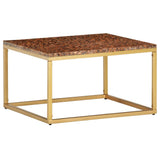 vidaXL Coffee Table Red 60x60x35 cm Real Stone With Marble Texture | SKU: 286441 | Barcode: 8719883865881