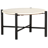 vidaXL Coffee Table White 60x60x35 cm Real Stone With Marble Texture | SKU: 286449 | Barcode: 8719883865966