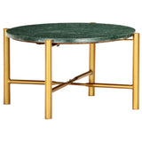 vidaXL Coffee Table Green 60x60x35 cm Real Stone With Marble Texture | SKU: 286450 | Barcode: 8719883865973