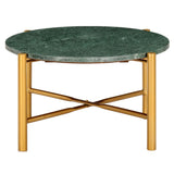 vidaXL Coffee Table Green 60x60x35 cm Real Stone With Marble Texture | SKU: 286450 | Barcode: 8719883865973