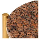 vidaXL Coffee Table Brown 40x40x40 cm Real Stone With Marble Texture | SKU: 286454 | Barcode: 8719883866017