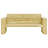 Bench From VidaXL Impregnated Pinewood 4 Piece Garden Lounge Set N2 | SKU: 3053198 | UPC: 8719883889078 | Weight: 216kg