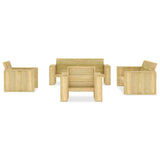 VidaXL 5 Piece Garden Lounge Set Impregnated Pinewood | SKU: 3053200 | UPC: 8719883889092