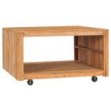 vidaXL Coffee Table 80x80x40 cm Solid Teak Wood | SKU: 288896 | Barcode: 8719883910895