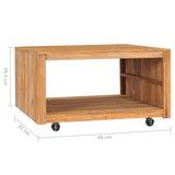 vidaXL Coffee Table 80x80x40 cm Solid Teak Wood | SKU: 288896 | Barcode: 8719883910895