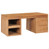 vidaXL Coffee Table 90x50x40 cm Solid Teak Wood | SKU: 288902 | Barcode: 8719883910956