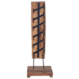 vidaXL Wine Rack For 6 Bottles 35x35x100 cm Solid Teak Wood | SKU: 288809 | Barcode: 8719883911045