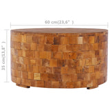 vidaXL Coffee Table 60x60x35 cm Solid Teak Wood | SKU: 288811 | Barcode: 8719883911069