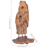 vidaXL Wine Rack For 8 Bottles 40x30x80 cm Solid Teak Wood | SKU: 288812 | Barcode: 8719883911076