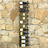 vidaXL Wall Mounted Wine Rack For 24 Bottles Black Iron | SKU: 289557 | Barcode: 8719883978956