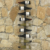 vidaXL Wall Mounted Wine Rack For 9 Bottles Black Iron | SKU: 289561 | Barcode: 8719883978994