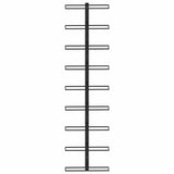 vidaXL Wall Mounted Wine Rack For 9 Bottles Black Iron | SKU: 289561 | Barcode: 8719883978994