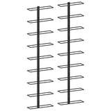 vidaXL Wall Mounted Wine Racks For 18 Bottles 2 pcs Black Iron | SKU: 289562 | Barcode: 8719883979007