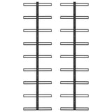 vidaXL Wall Mounted Wine Racks For 18 Bottles 2 pcs Black Iron | SKU: 289562 | Barcode: 8719883979007