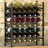 vidaXL Wine Rack For 48 Bottles Black Metal | SKU: 289563 | Barcode: 8719883979014