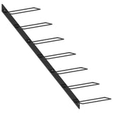 vidaXL Wall Mounted Wine Rack for 7 Bottles Black Metal | SKU: 289564 | Barcode: 8719883979021