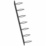 vidaXL Wall Mounted Wine Rack for 7 Bottles Black Metal | SKU: 289564 | Barcode: 8719883979021