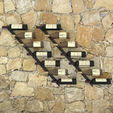 vidaXL Wall Mounted Wine Racks for 14 Bottles 2 pcs Black Metal | SKU: 289565 | Barcode: 8719883979038