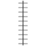 vidaXL Wall Mounted Wine Rack for 10 Bottles Black Metal | SKU: 289566 | Barcode: 8719883979045